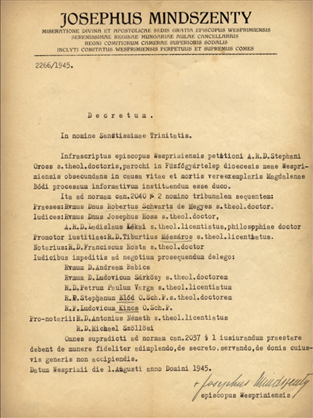 Josephus Mindszenty